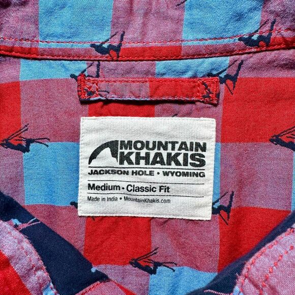 Mountain Khakis Freestyle LS Shirt Ski Tricks AOP Button Up Sz Medium - Picture 4 of 12